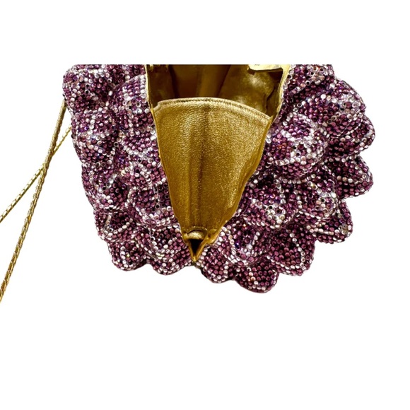 Authentic Judith Leiber Crystal Asparagus Minaudière - Picture 11 of 16